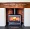 80mm SHORT STAND - BLACK for Charlton & Jenrick PUREVISION PV85 8kw WIDE Stove