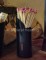 BLACK Extra Long Match Holder - includes Extra Long Safety Matches (approx 11'')