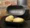 Std Size Cast Iron Baked Potato Cooker (Holds 2 Potatoes) - Wire Lift Handle