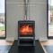 Low Stand (black) for Purevision Countryman PV5W 5kw Multi Fuel Stove