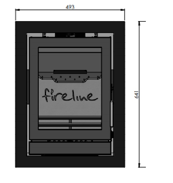 4 sided Standard Trim to fit Fireline FPi5W and Ecostar 5 Wide Inset ...