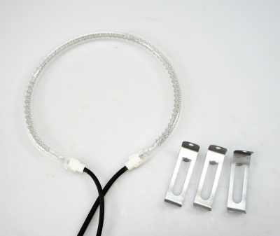 Replacement Halogen Oven Heating Element Bulb and Clips 110mm dia
