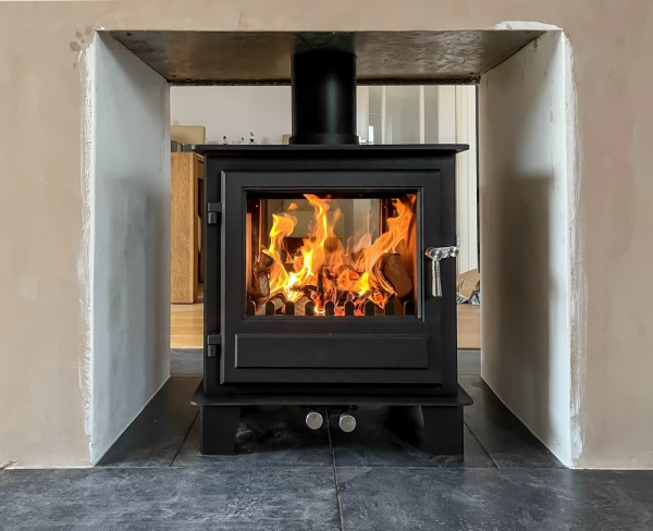 Clock Blithfield DOUBLE SIDED 10kw Wood Burning & Multi Fuel Stove