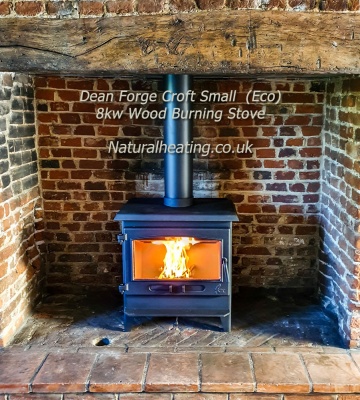 Dean Forge Croft Clearburn Slimline 5 - 5kw ECO - ROLLED TOP Wood Burning Stove