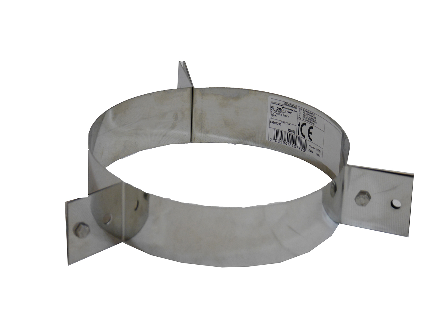 150mm Internal Diameter ICID Plus Guy Wire Bracket NaturalHeating.co.uk