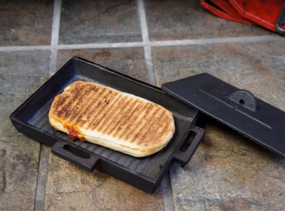 Hellfire Panini / Bacon Press for Wood Burning Stoves and Open Fires
