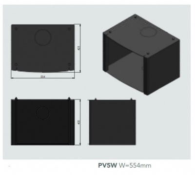 Low Log Store (Grey) for PUREVISION PV5W Stove