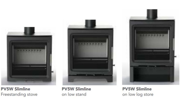 Charlton & Jenrick PureVision BPV5W 5kw Wide Multi fuel Stove