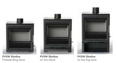 Low Stand (grey) for Purevision PV5W Slimline 5kw Multi Fuel Stove
