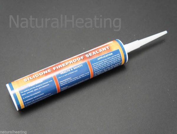 BLACK - ENVIROGRAF Silicone Fireproof Sealant: Temperature Range -40deg C to +1200deg C