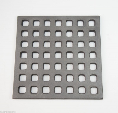 Cast Iron Waffle Top Grate Only -  Standard - 300 x 300mm max (Adjustable)
