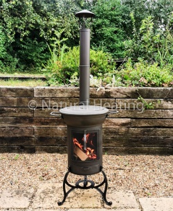 Hellfire BLAZE - Outdoor BBQ Stove / Garden Patio Heater (Cast Iron / Steel Combo)