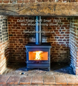 Dean Forge Croft Clearburn Small 8kw ECO - ROLLED TOP Wood Burning Stove