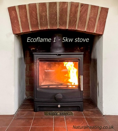 EcoFlame 1 Multi Fuel Stove - 5kw - EcoDesign 2022 / DEFRA Approved