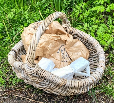 Foraging Basket / Oval Trug With Hoop Handle