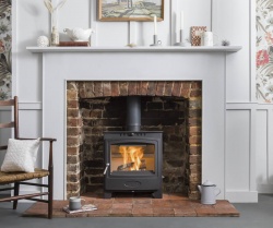 Hamlet Solution 5 Widescreen Eco 2022 Wood Burning and Multi Fuel Stove - 5kw