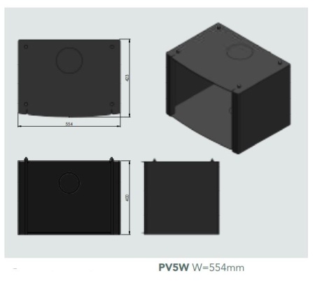 Low Stand (black) for Purevision Countryman PV5W 5kw Multi Fuel Stove