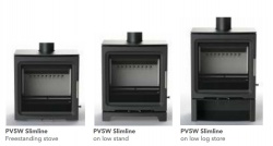Low Log Store (Grey) for PUREVISION PV5W Slimline Stove