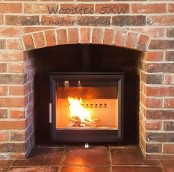 Charlton & Jenrick  - Woodtec 5 Extra Wide, 5kw nominal (3.7 > 8kw) Wood Burning Stove